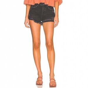 NWT, FREE PEOPLE, LASSO CUTOFF DENIM SHORTS - 26